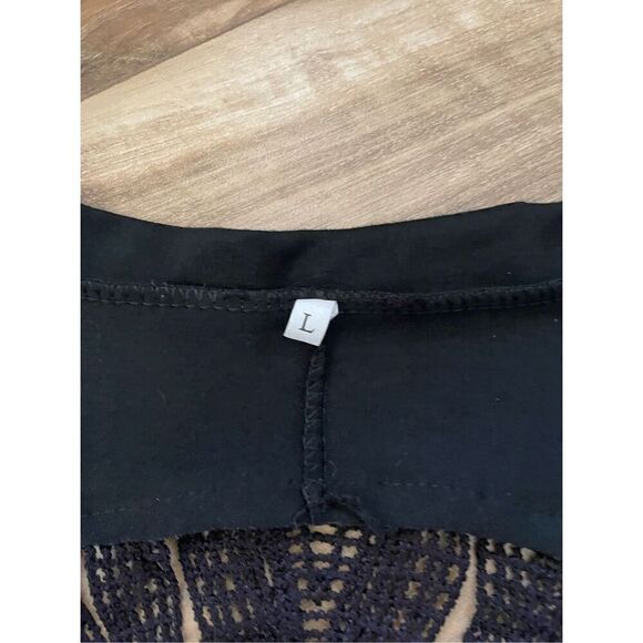 Skeleton Shaped Hollow Open Front Jacket Casual Long Sleeve L - Picture 4 of 7